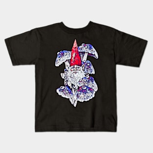 Gnome with Toadstools Kids T-Shirt